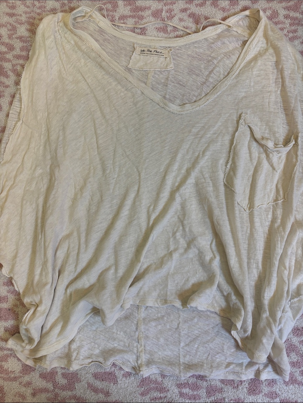 We The Free Short Sleeve Tee in Ivory